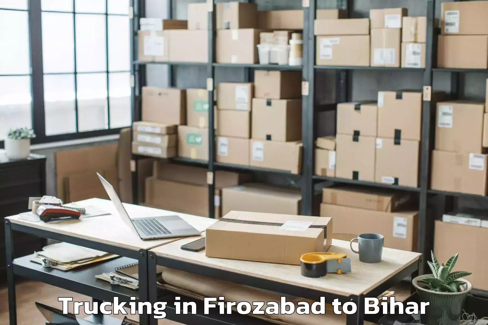 Trusted Firozabad to Jahanabad Trucking